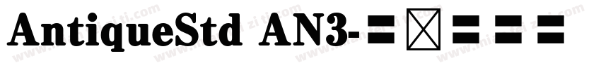 AntiqueStd AN3字体转换